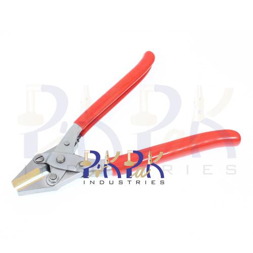 Parallel Plier Flat Nose Brass Jaw